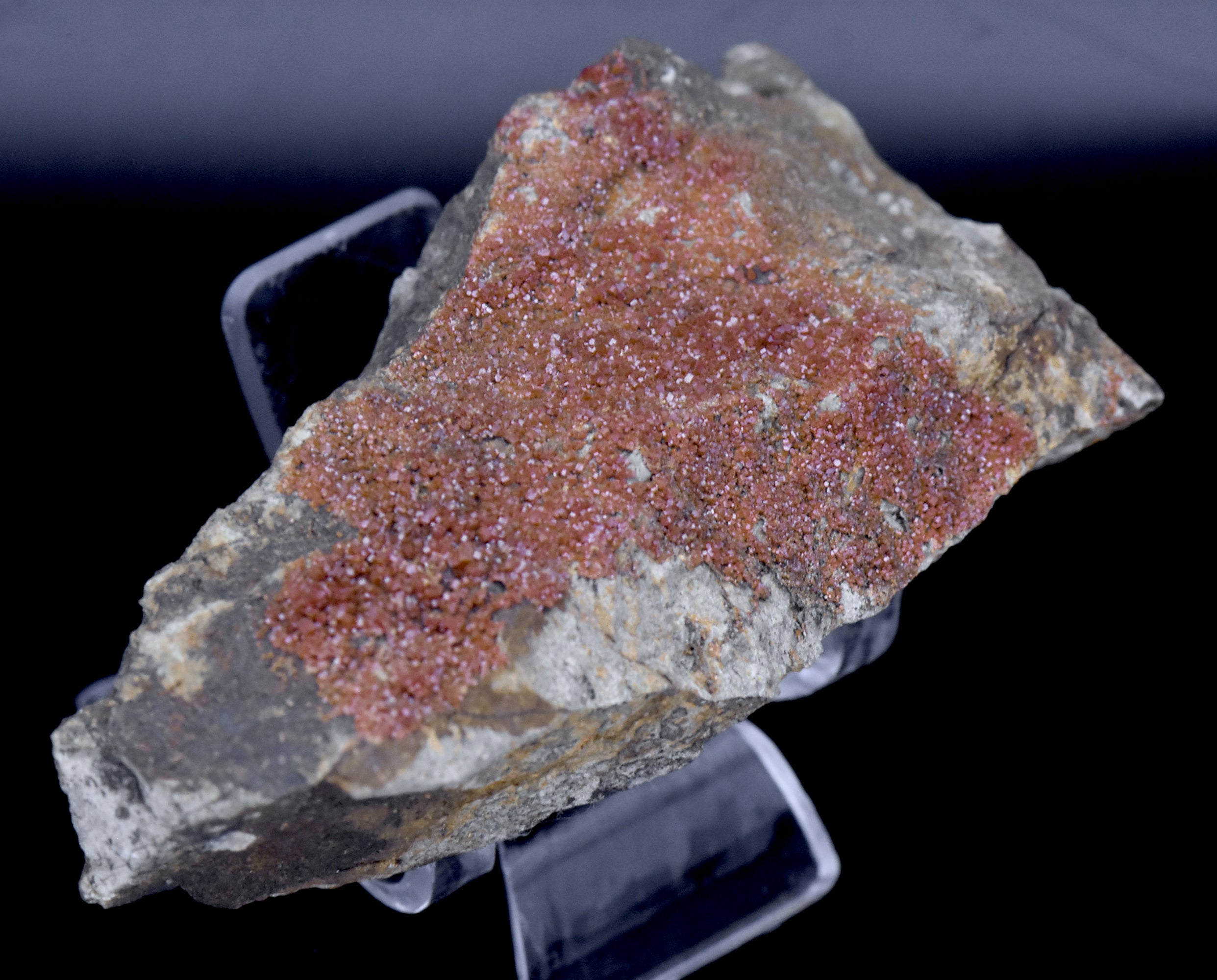 Vanadinite Crystals on Matrix Mineral Specimen - Arizona