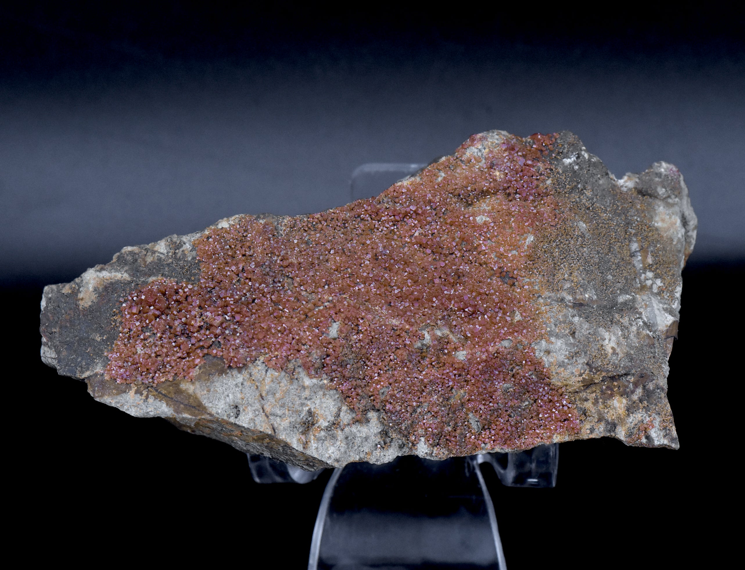 Vanadinite Crystals on Matrix Mineral Specimen - Arizona