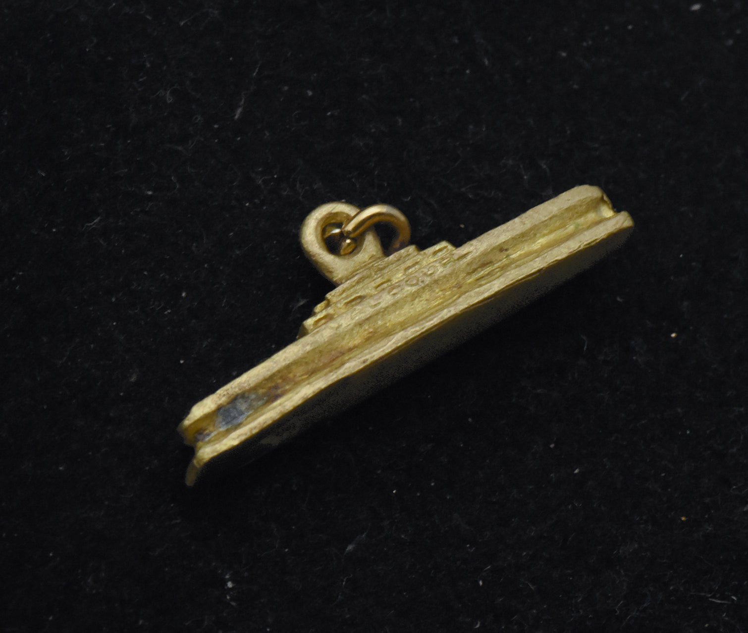 Vintage USS Valcour Brass Charm