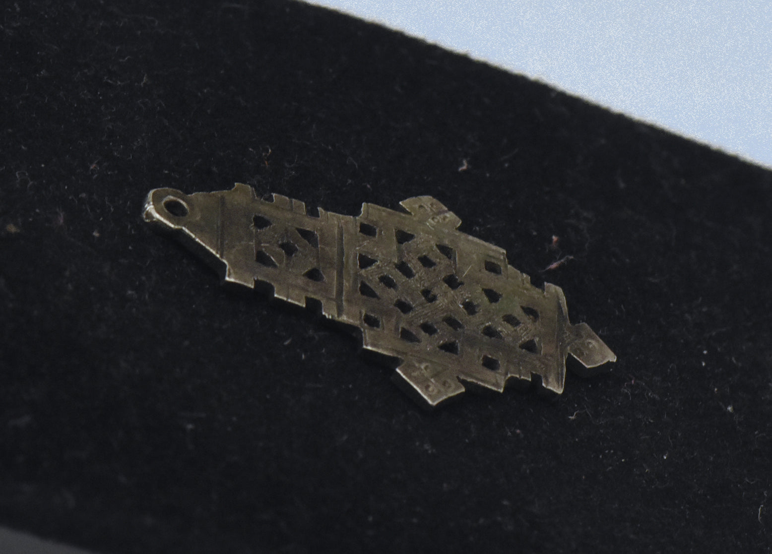 Vintage Handmade Fretwork Pendant