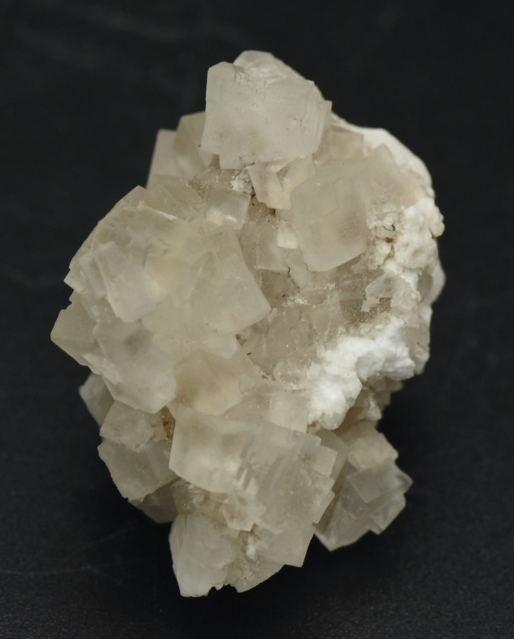 Colorless Fluorite Crystal Cluster on Matrix - Austria