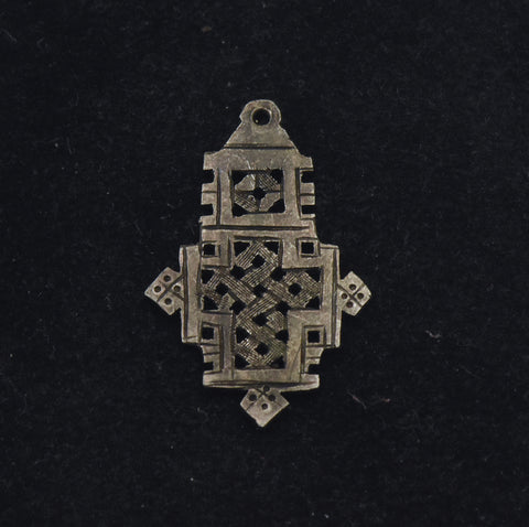 Vintage Handmade Fretwork Pendant