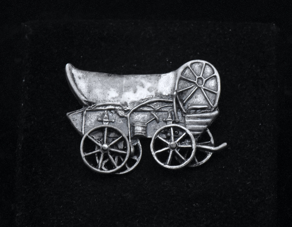 Vintage Sterling Silver Covered Wagon Brooch