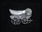 Vintage Sterling Silver Covered Wagon Brooch