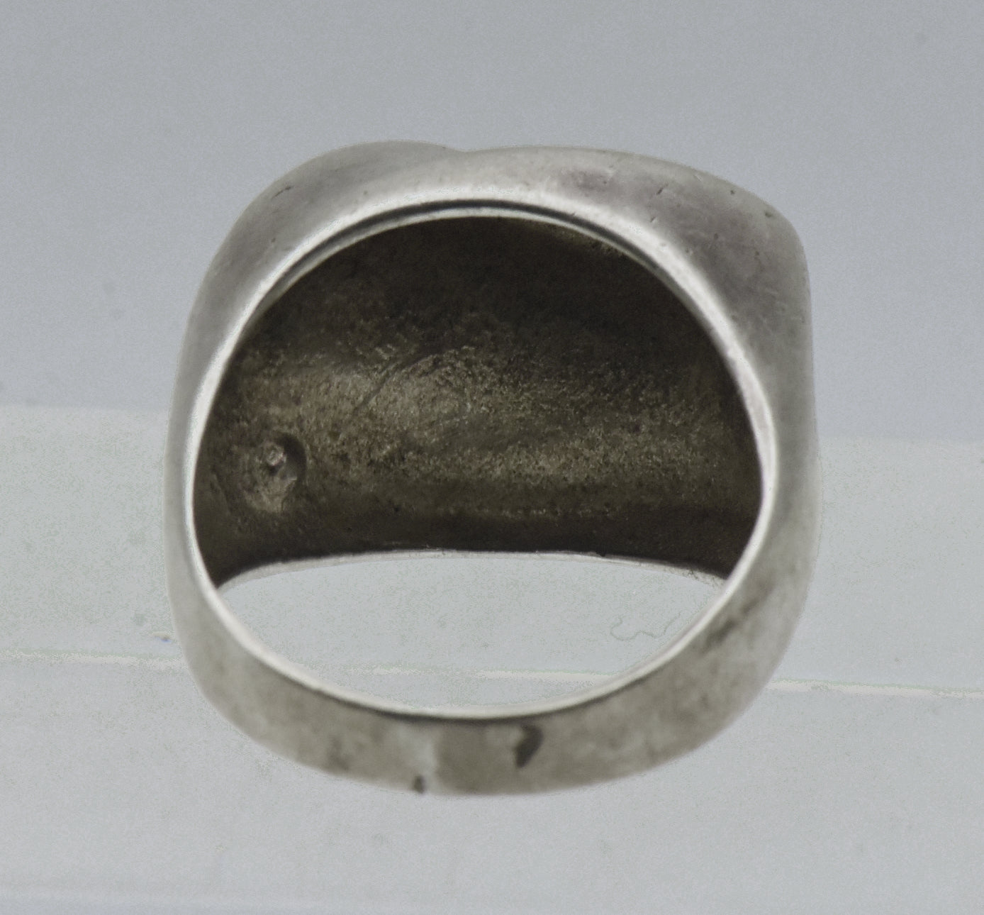 Vintage Sterling Silver Modern Design Ring - Size 7.25