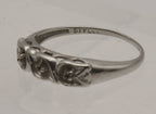 Vintage 14K White Gold Ring - Size 5.75 MISSING STONES