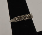 Vintage 14K White Gold Ring - Size 5.75 MISSING STONES