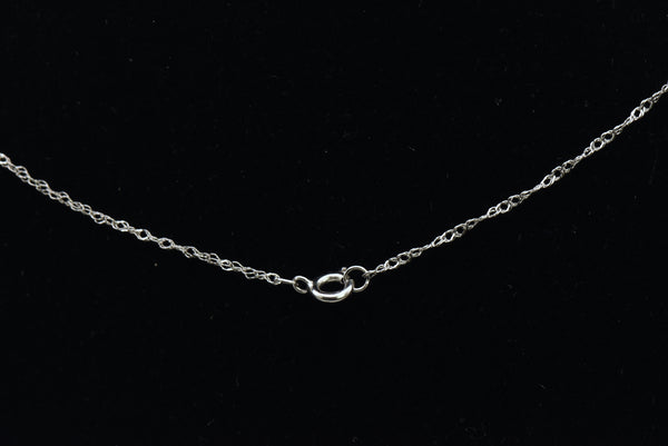 Vintage 14K White Gold Chain Necklace - 17"