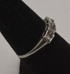 Vintage 14K White Gold Ring - Size 5.75 MISSING STONES