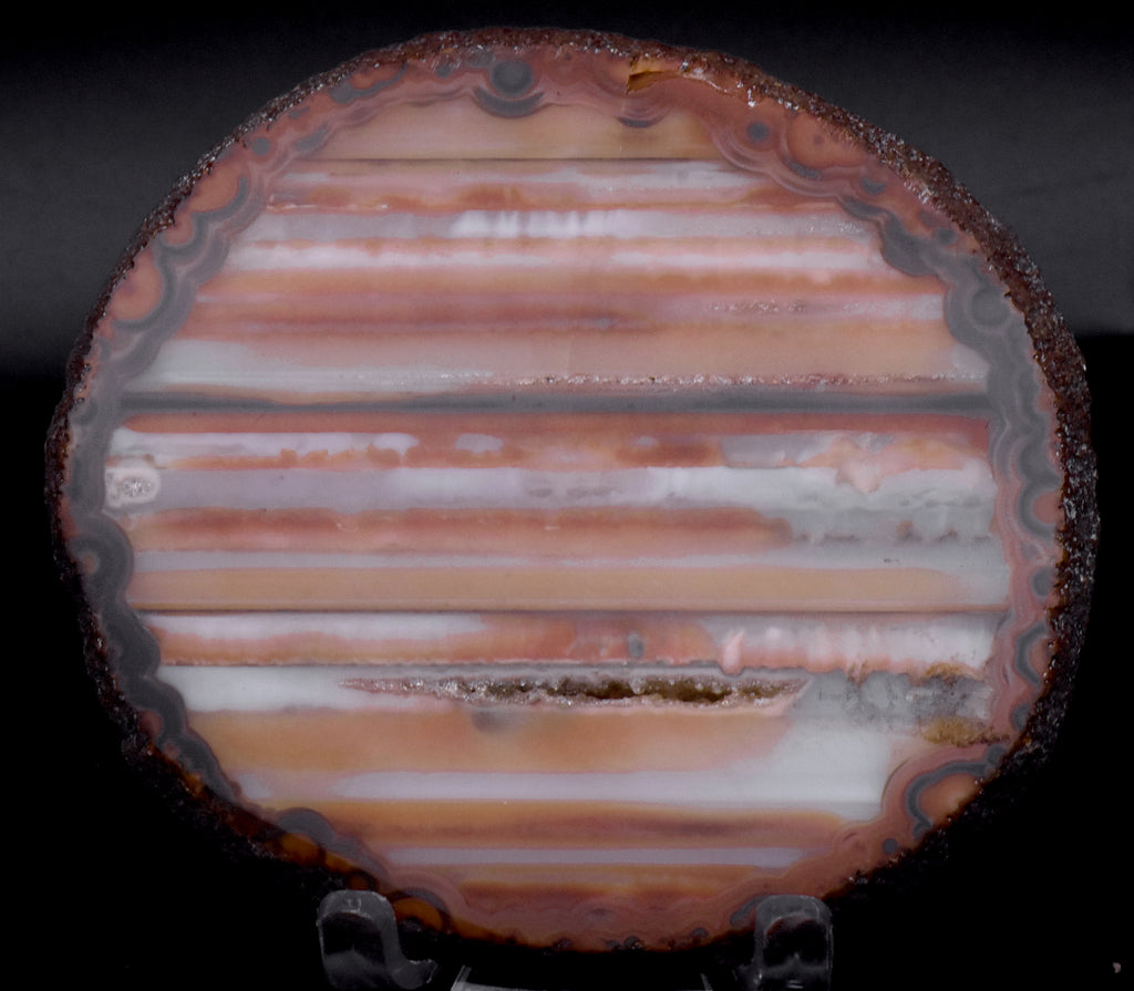Polished Waterline Agate Slice - 89g