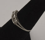 Vintage 14K White Gold Ring - Size 5.75 MISSING STONES
