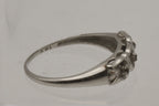 Vintage 14K White Gold Ring - Size 5.75 MISSING STONES