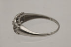 Vintage 14K White Gold Ring - Size 5.75 MISSING STONES