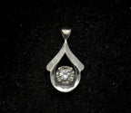 Vintage 14k White Gold and Diamond Pendant