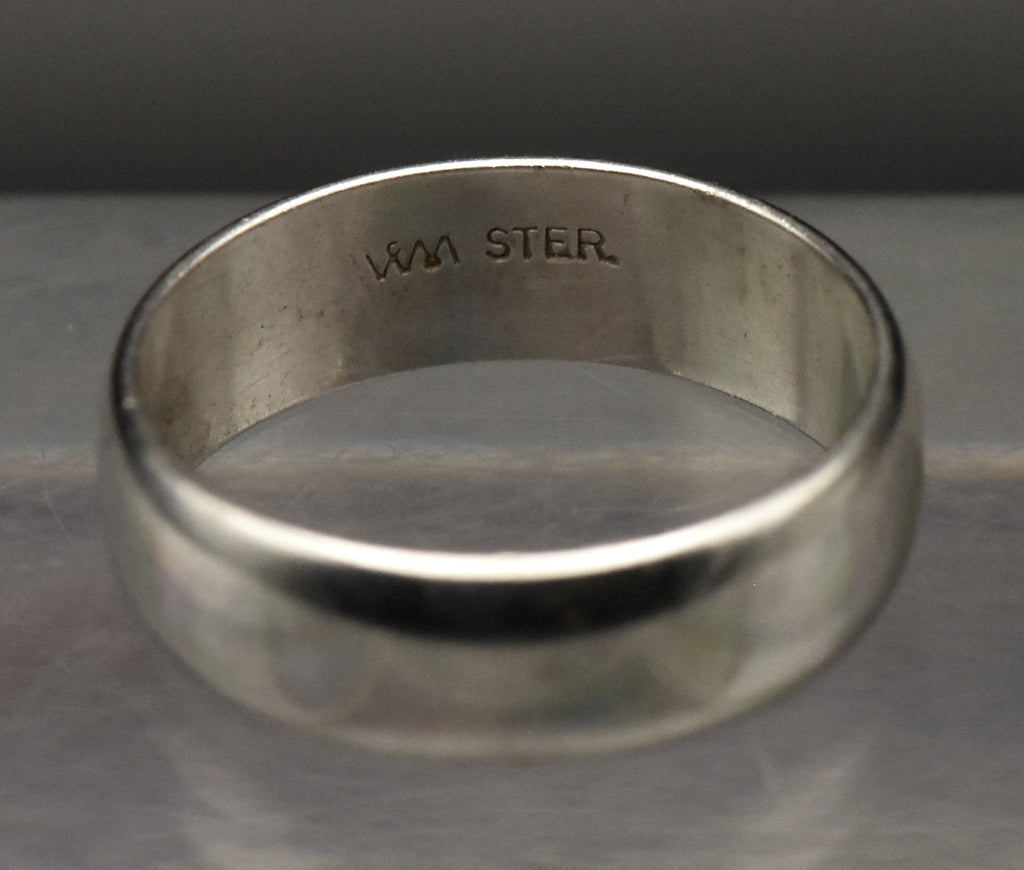 Wheeler Manufacturing - Vintage Sterling Silver Band - Size 8