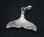 Vintage Sterling Silver Whale Tail Pendant