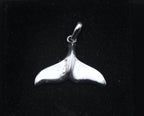 Vintage Sterling Silver Whale Tail Pendant