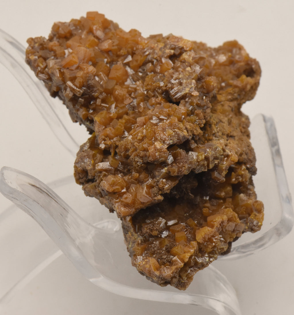 Wulfenite Crystal Cluster Mineral Specimen - Mexico