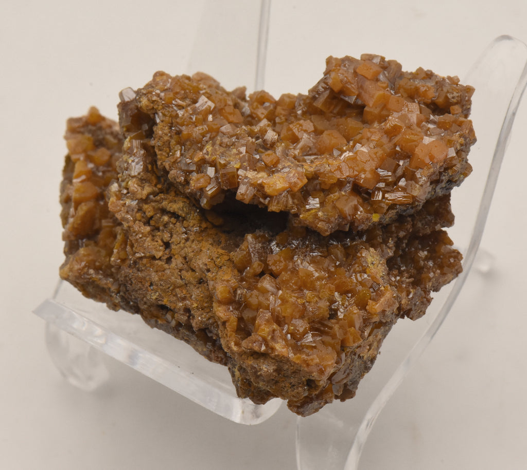 Wulfenite Crystal Cluster Mineral Specimen - Mexico