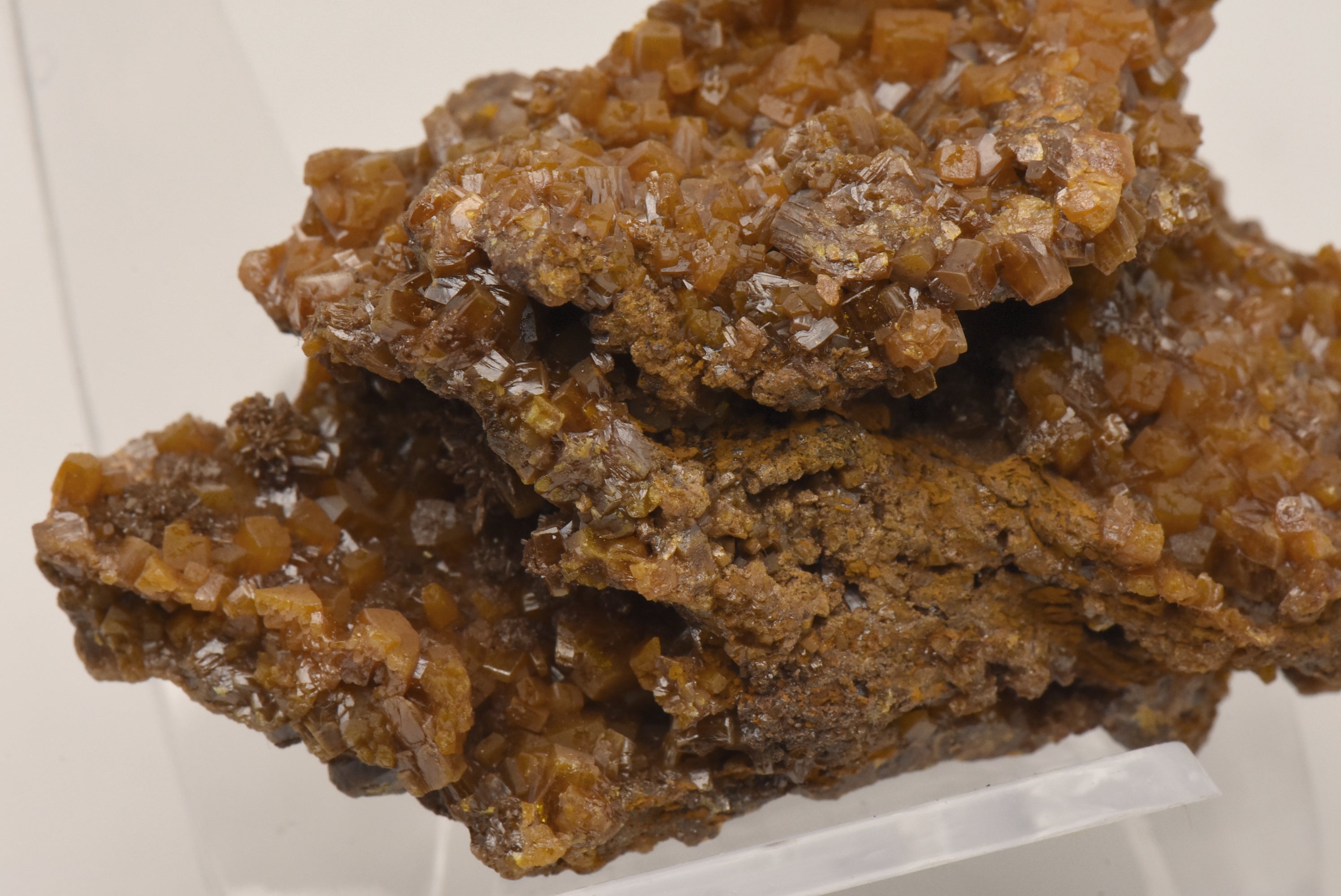 Wulfenite Crystal Cluster Mineral Specimen - Mexico