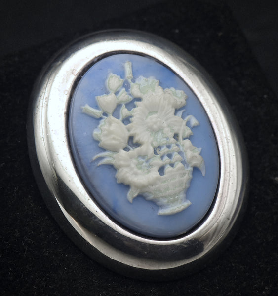 Milor - Vintage Sterling Silver Wedgwood Style Brooch/Pendant