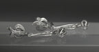 Vintage 10k White Gold with Diamonds Earrings