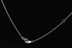 Vintage Sterling Silver Cross Pendant Chain Necklace