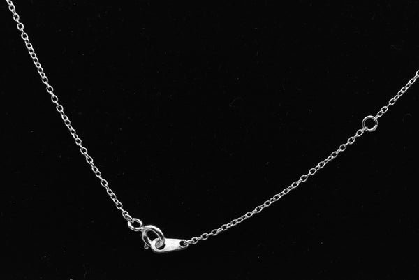 Vintage Sterling Silver Cross Pendant Chain Necklace