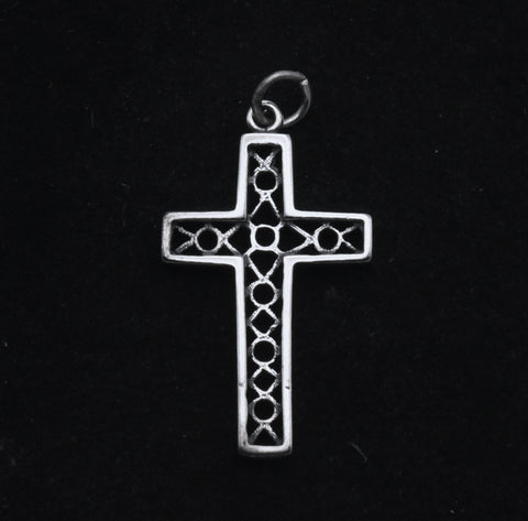 Vintage Sterling Silver Cross Pendant