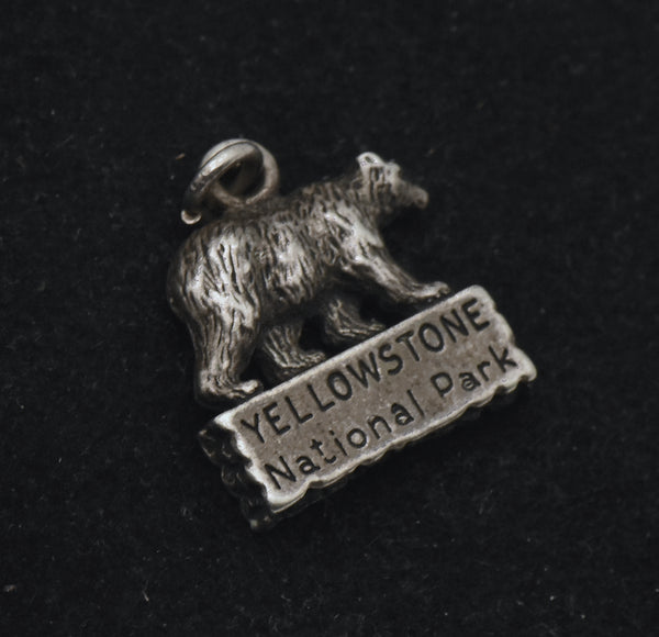 Vintage Sterling Silver Yellowstone National Park Bear Charm