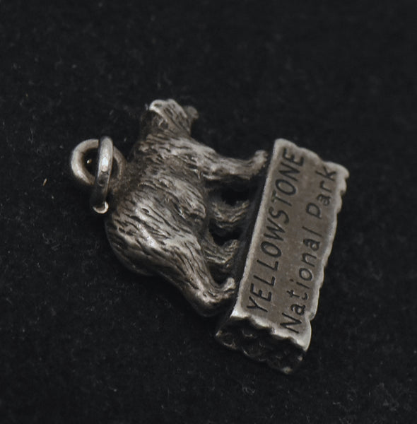 Vintage Sterling Silver Yellowstone National Park Bear Charm