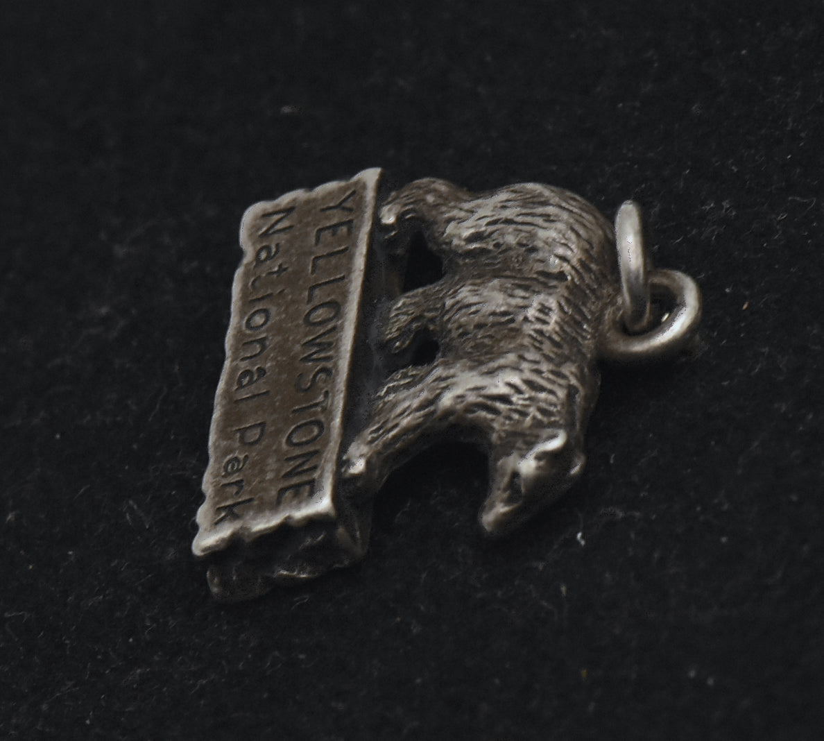 Vintage Sterling Silver Yellowstone National Park Bear Charm