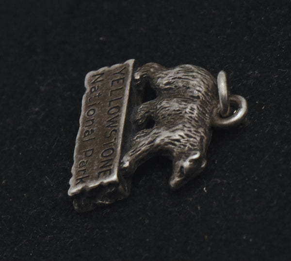 Vintage Sterling Silver Yellowstone National Park Bear Charm