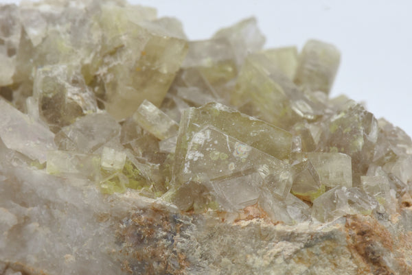 Yellow and Gray Barite Crystal Cluster Mineral Specimen