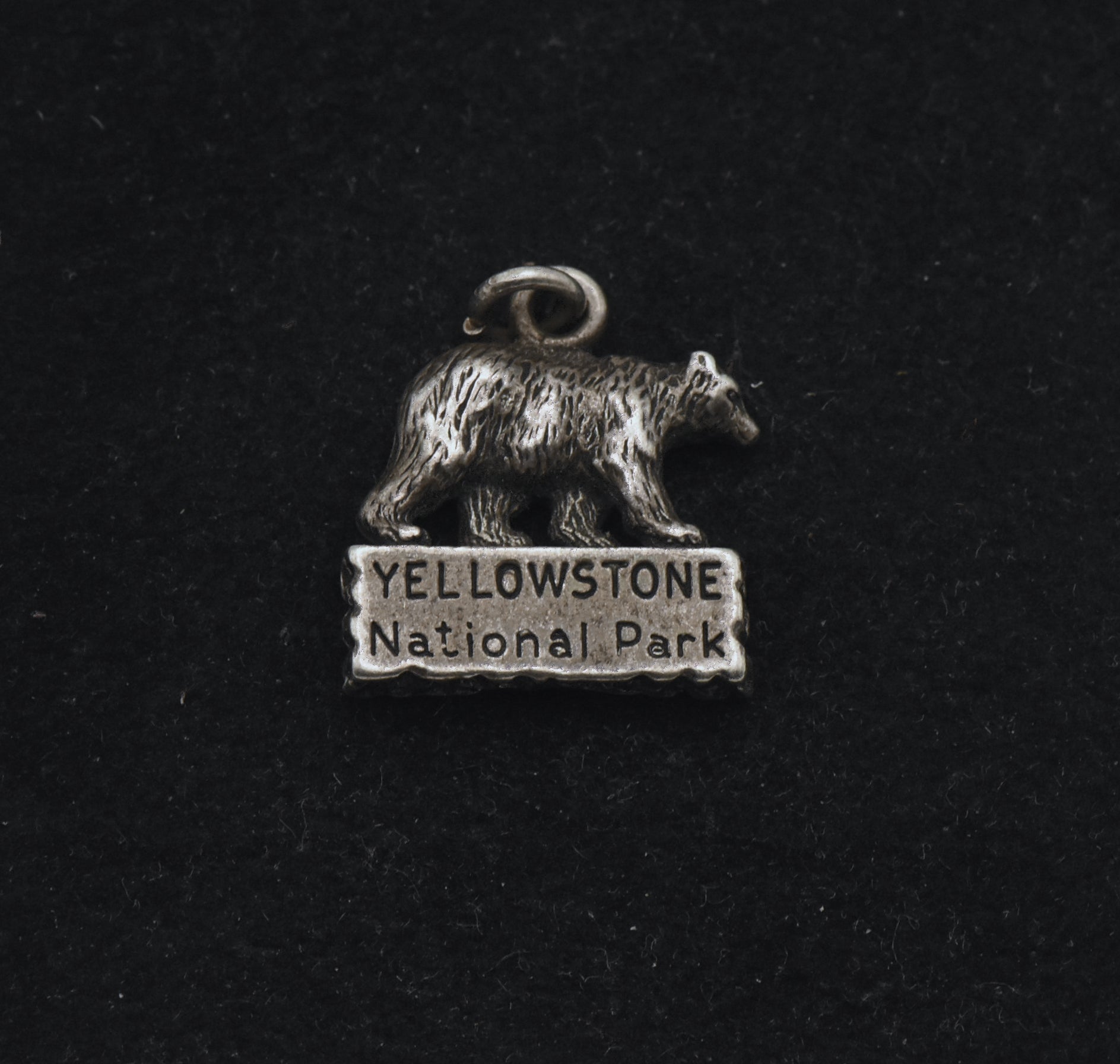 Vintage Sterling Silver Yellowstone National Park Bear Charm