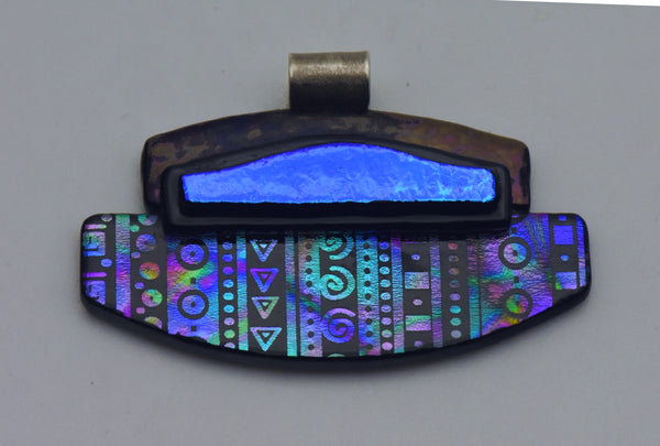 Vintage Dichroic Glass Modern Design Pendant