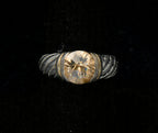 Vintage Sterling Silver Yellow CZ Ring - Size 7.75