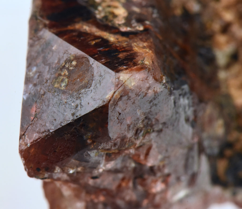 Unusual Red Zircon Bent Crystal Mineral Specimen