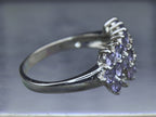 Clyde Duneier - Vintage 10K White Gold Tanzanite Ring - Size 8.75 MISSING STONES