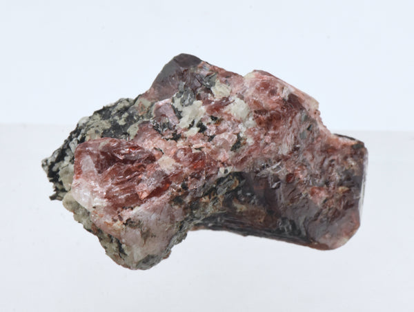 Unusual Red Zircon Bent Crystal Mineral Specimen