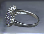 Clyde Duneier - Vintage 10K White Gold Tanzanite Ring - Size 8.75 MISSING STONES