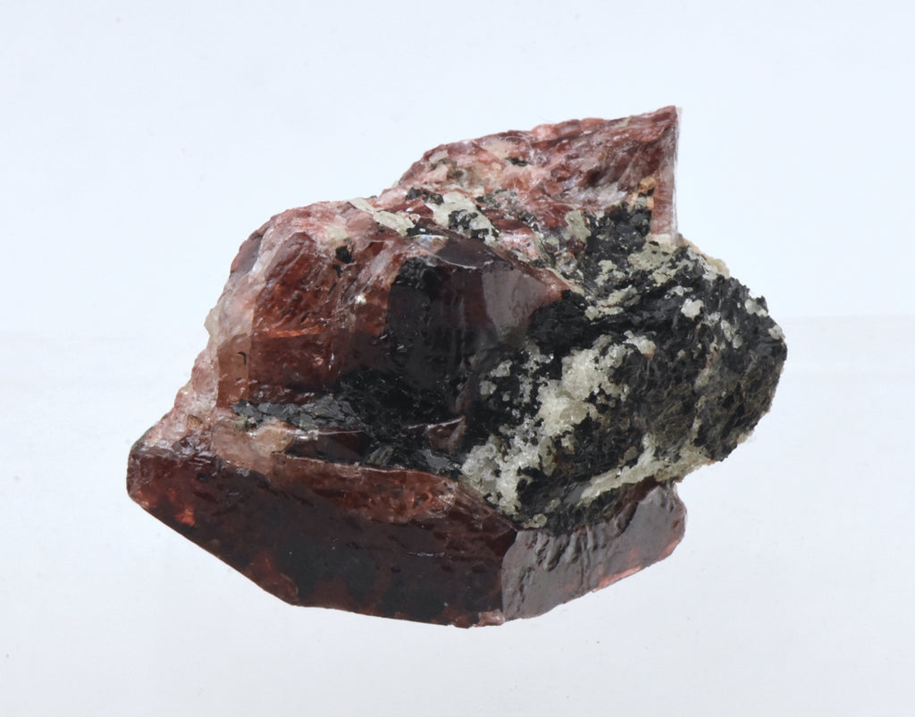 Unusual Red Zircon Bent Crystal Mineral Specimen
