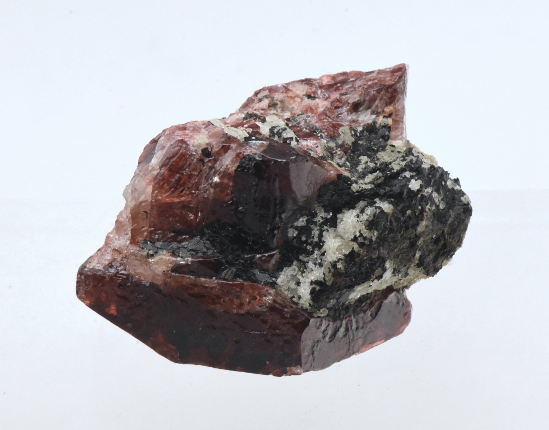 Unusual Red Zircon Bent Crystal Mineral Specimen