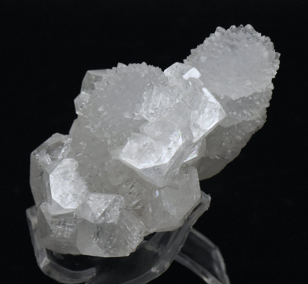 Apophylite Crystal Cluster with Druze - India