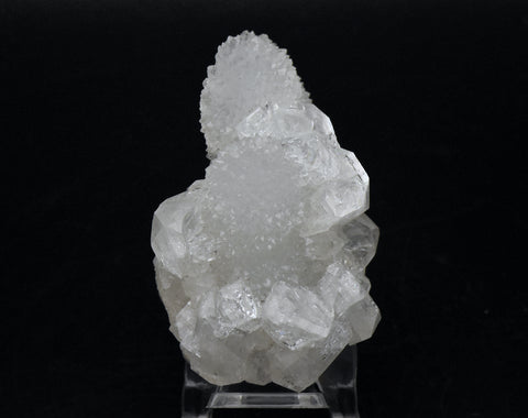 Apophylite Crystal Cluster with Druze - India