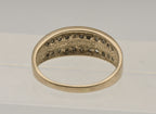 Vintage 10k Gold and Diamonds Ring - Size 8.75