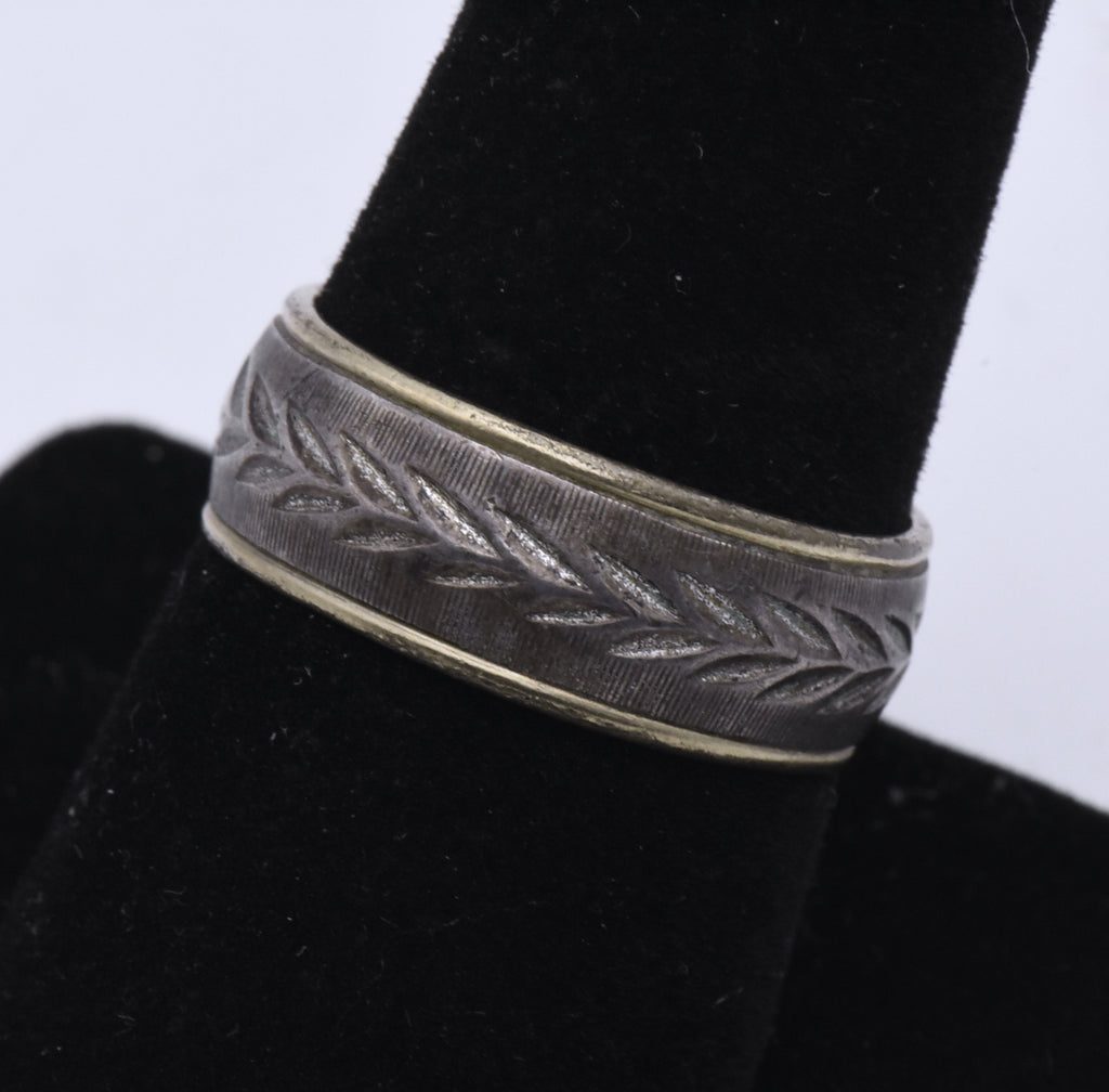 Vargas - Vintage 10K Gold Filled and Sterling Band - Size 8.5