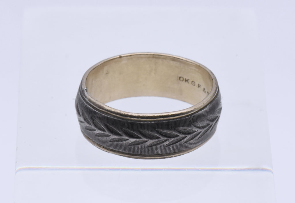 Vargas - Vintage 10K Gold Filled and Sterling Band - Size 8.5