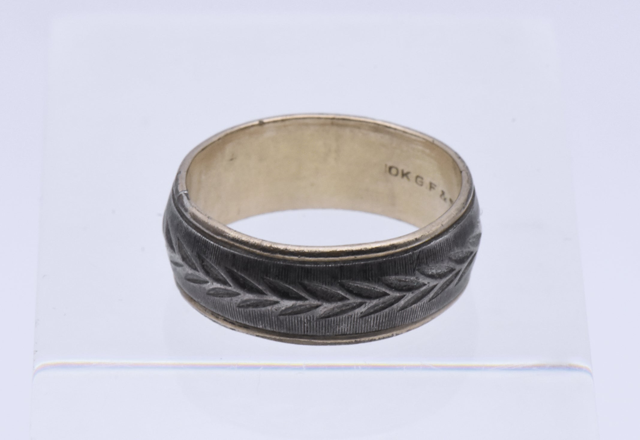 Vargas - Vintage 10K Gold Filled and Sterling Band - Size 8.5