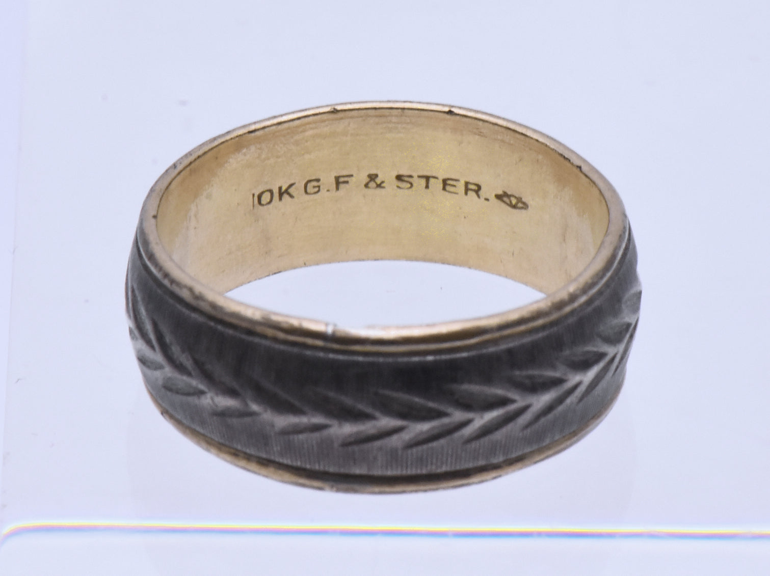 Vargas - Vintage 10K Gold Filled and Sterling Band - Size 8.5
